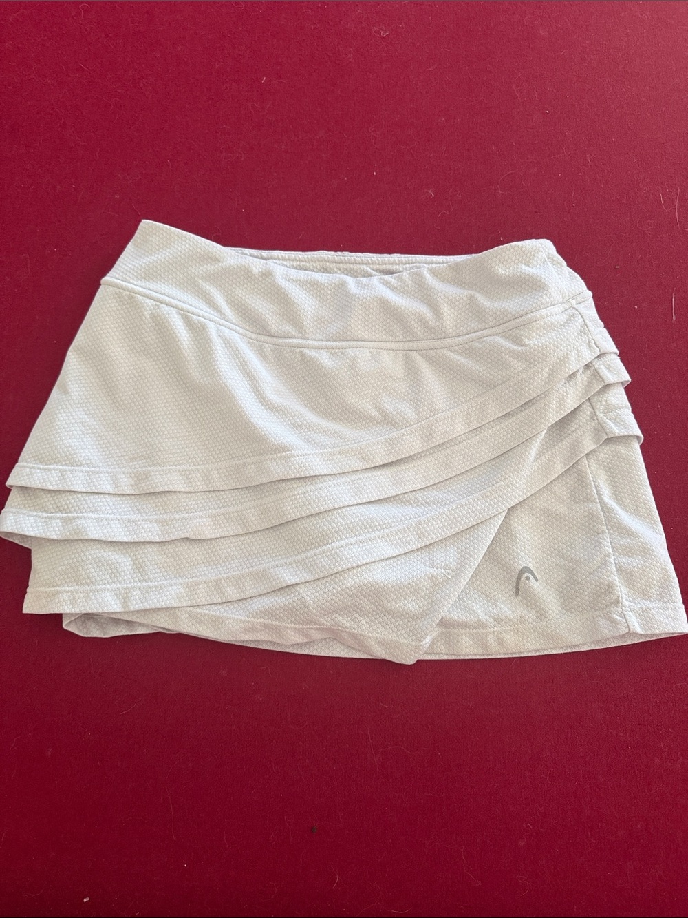 Head Women's Cream Layered Tennis Skort